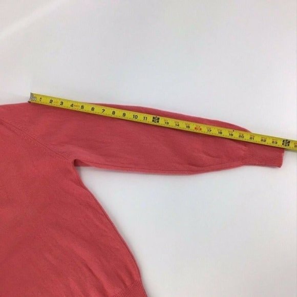 Vintage Sims Ltd Men's Size Large (42/102 cm) 100% Lambswool V-Neck Sweater Pink - Picture 6 of 12